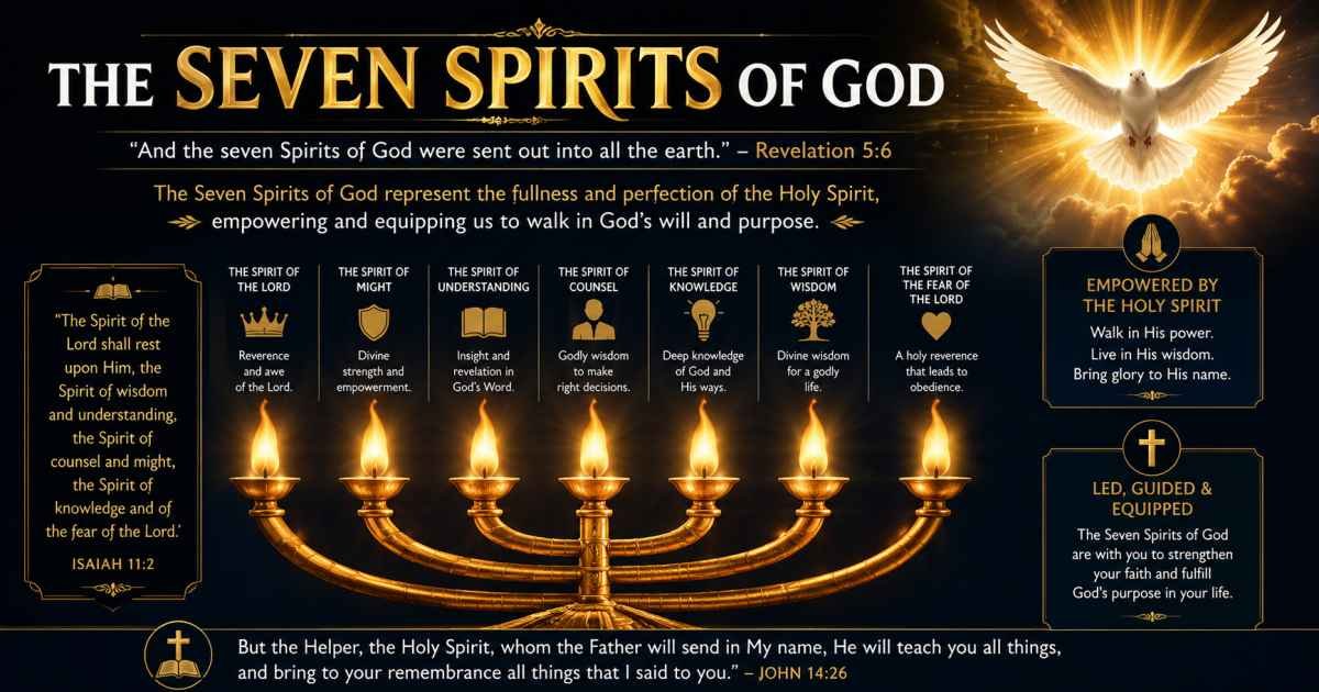 Seven Spirits of God : Meaning, Bible Verses, Isaiah 11 Explained, and Their Spiritual Significance