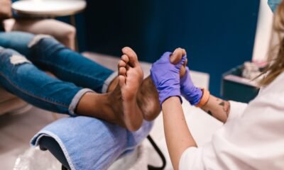 purple foot